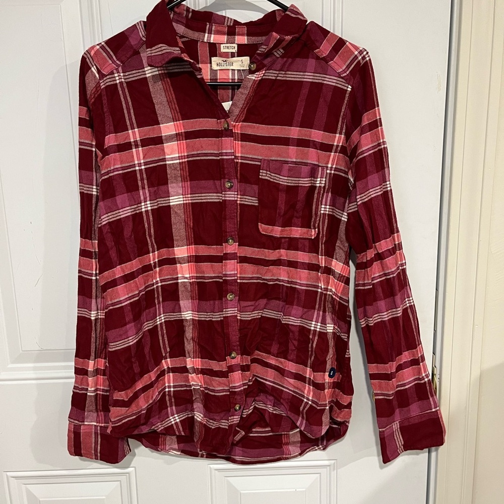 NWT Hollister Plaid Flannel Shirt